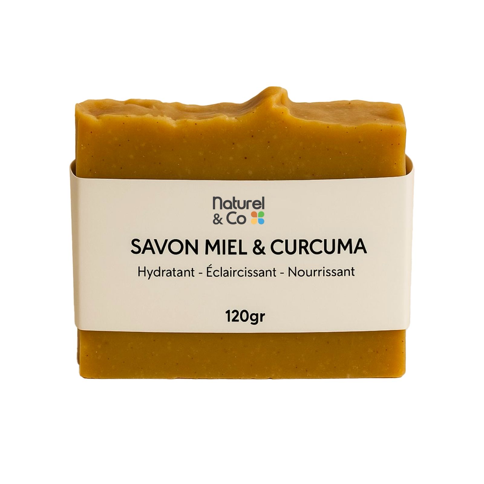 Savon saponifié à froid miel et curcuma 120g