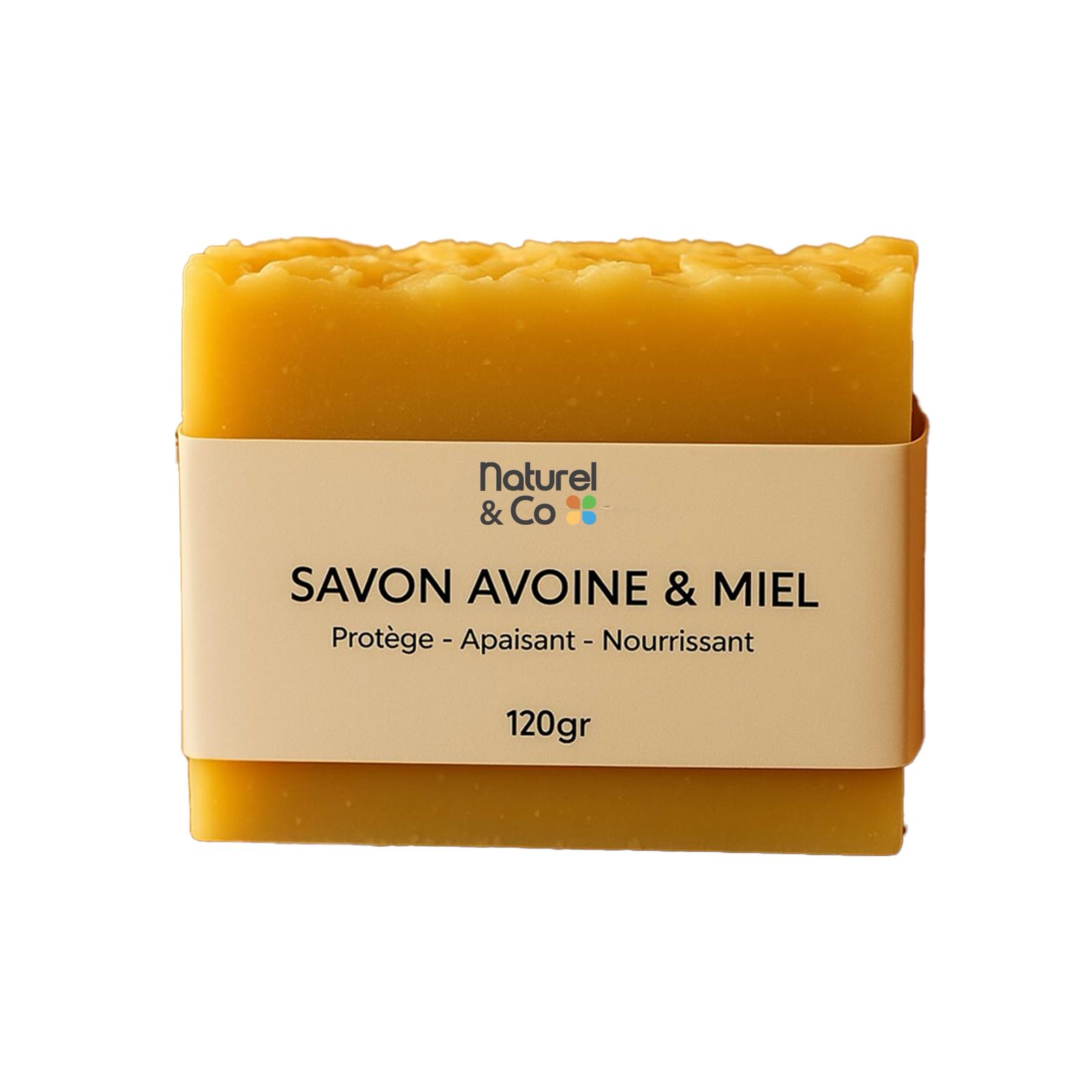 Savon saponifié à froid avoine et miel 120g