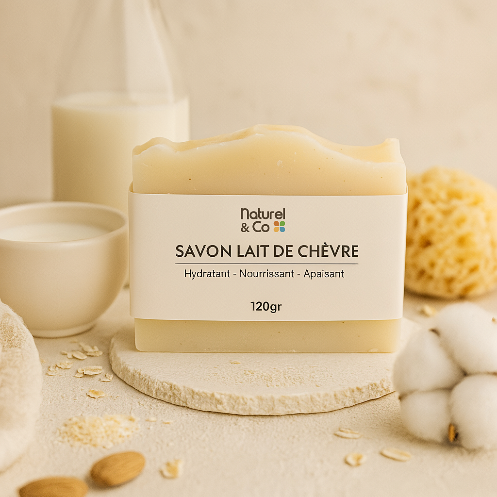 Savon saponifié à froid lait de chèvre 120g – Image 2